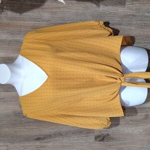 Olivia & Martin Mustard Yellow Women's Top